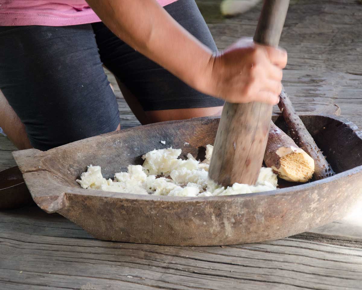 Making Chicha de Yuca, Puerto Napo, Ecuador | ©Angela Drake Making Chicha de Yuca, Puerto Napo, Ecuador | ©Angela Drake
