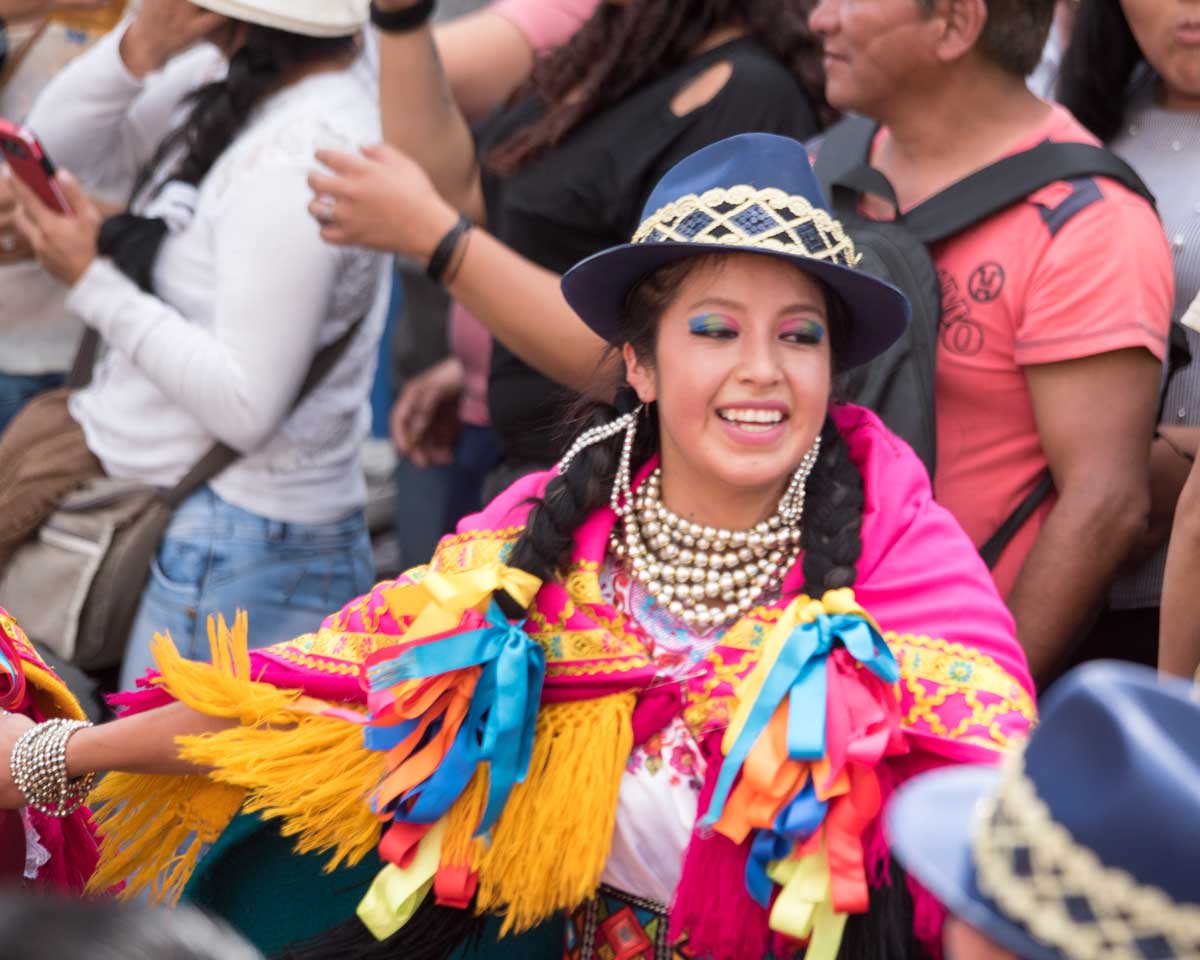 Folk Dancer, Mama Negra, Latacunga, Ecuador | ©Angela Drake Folk Dancer, Mama Negra, Latacunga, Ecuador | ©Angela Drake