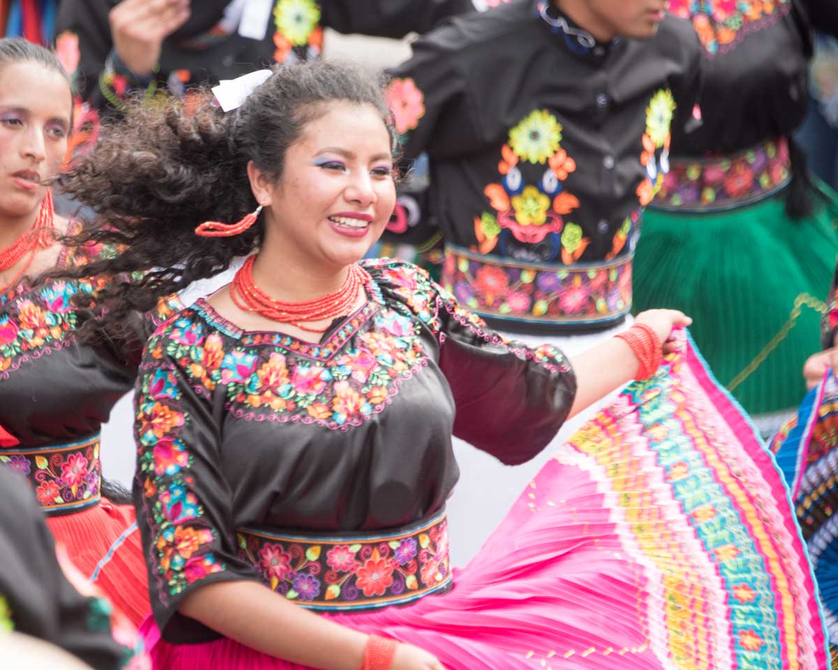Folk Dancer, Mama Negra, Latacunga, Ecuador | ©Angela Drake Folk Dancer, Mama Negra, Latacunga, Ecuador | ©Angela Drake
