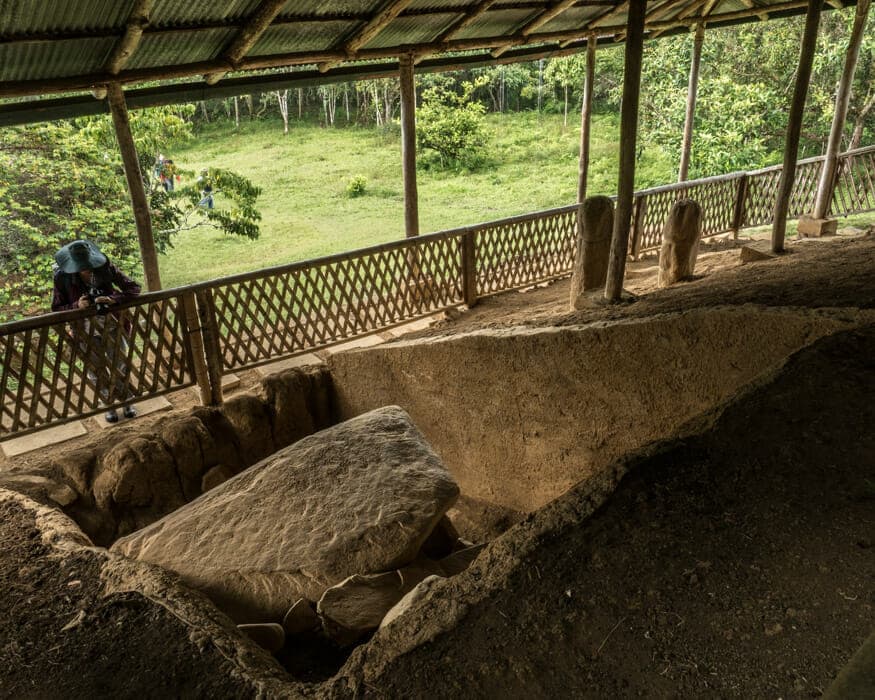 A view under the structure at La Pelota, San Agustin, Colombia | ©Ernest Scott Drake A view under the structure at La Pelota, San Agustin, Colombia | ©Ernest Scott Drake