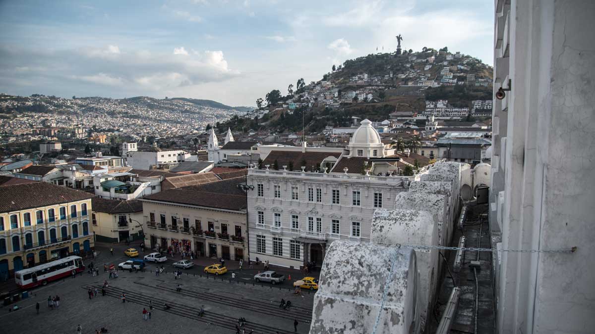 View from San Francisco Church, Colonial Quito, Ecuador | ©Angela Drake View from San Francisco Church, Colonial Quito, Ecuador | ©Angela Drake