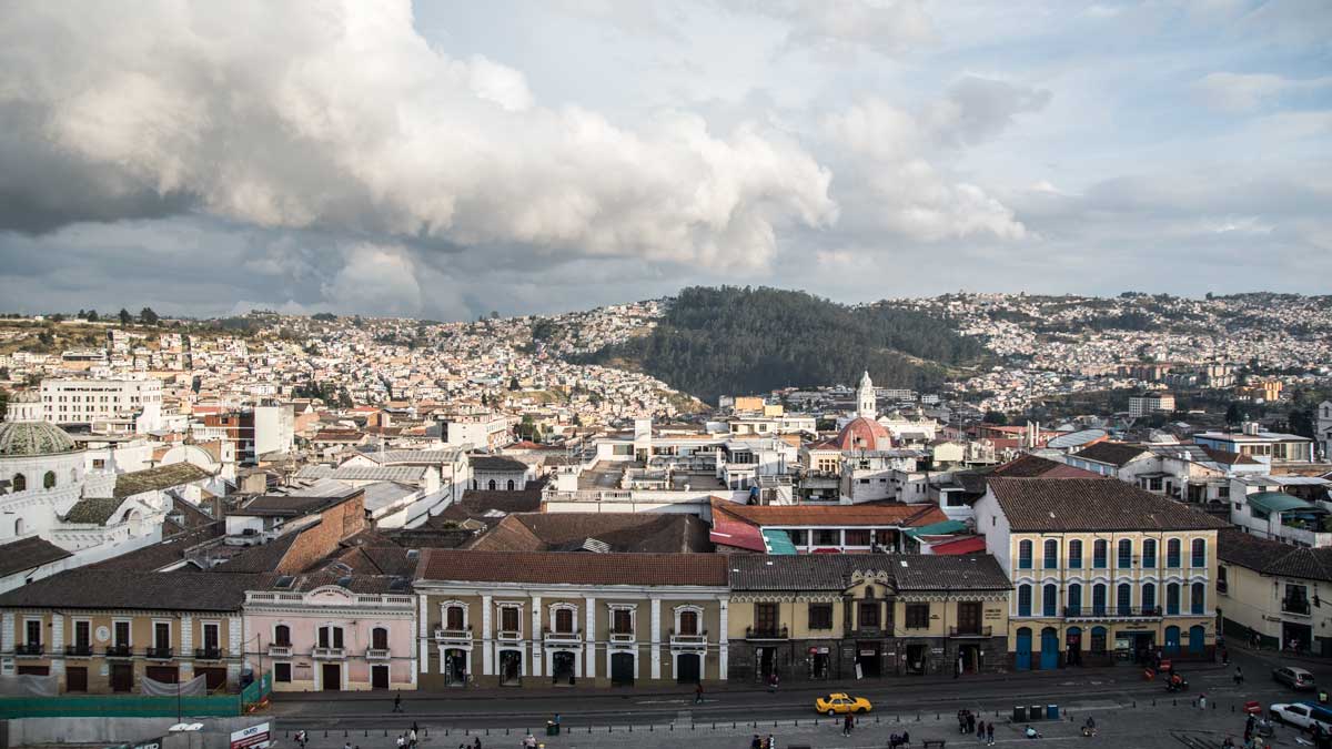 View from San Francisco Church, Quito, Ecuador | ©Angela Drake View from San Francisco Church, Quito, Ecuador | ©Angela Drake