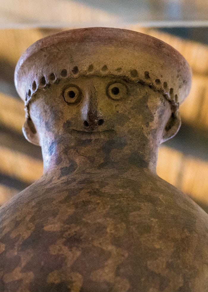 I've never seen a piece with a smirk on its face before. I have to wonder if the artist intended that or if it's my bias. Aboriginal Cultures Museum, Cuenca, Ecuador | ©Ernest Scott Drake I've never seen a piece with a smirk on its face before. I have to wonder if the artist intended that or if it's my bias. Aboriginal Cultures Museum, Cuenca, Ecuador | ©Ernest Scott Drake
